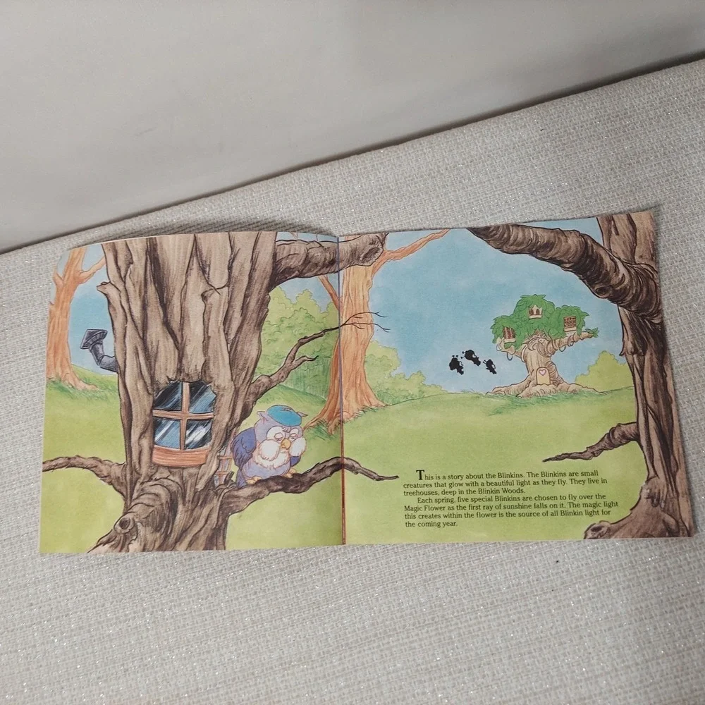 Vintage 1986 Blinkins The Magic Light Book PlayValue Toys‎ Retro 80s Storybook